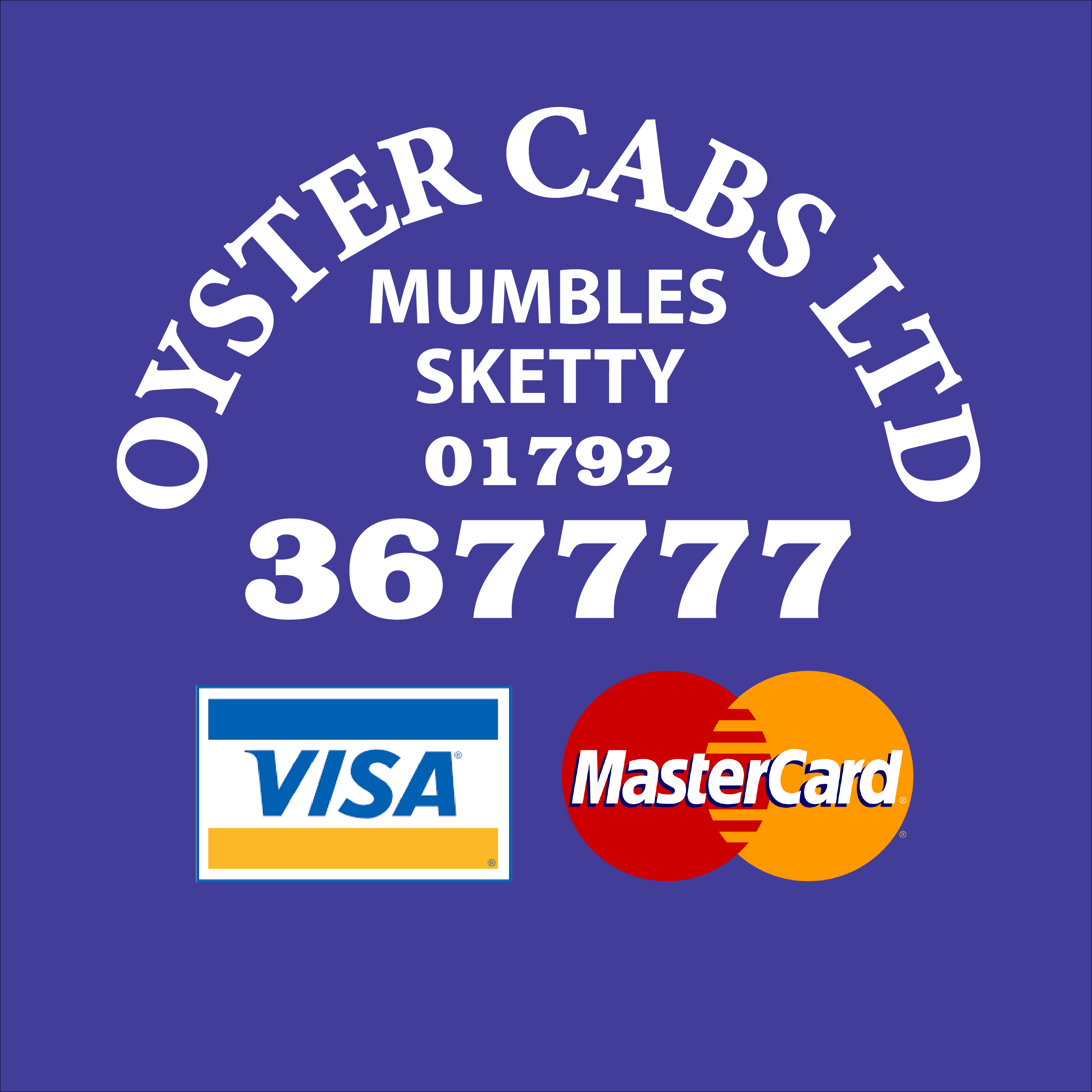 Oyster Cabs Card Booking Logo